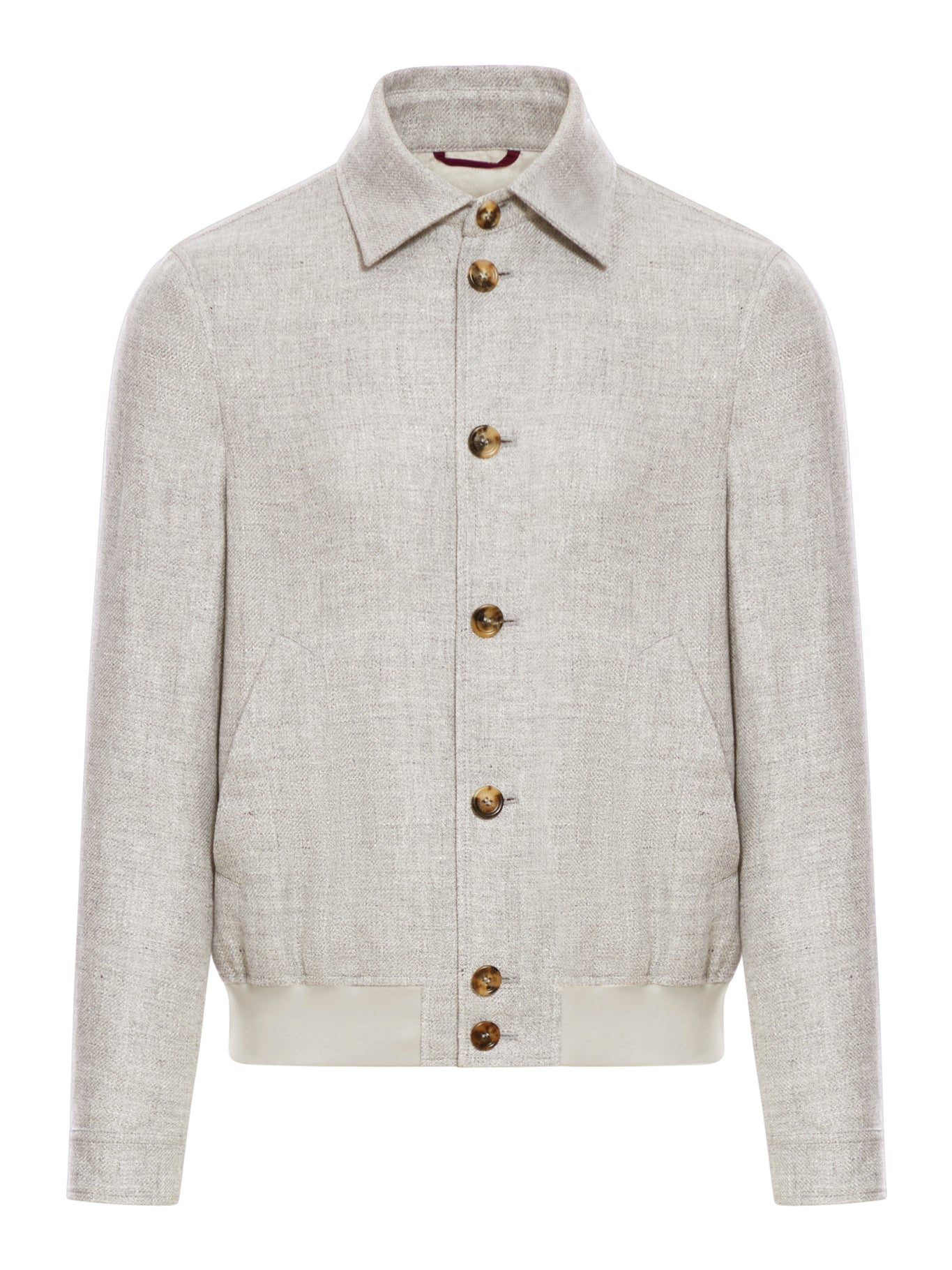 LINEN, WOOL AND SILK BLOUSON