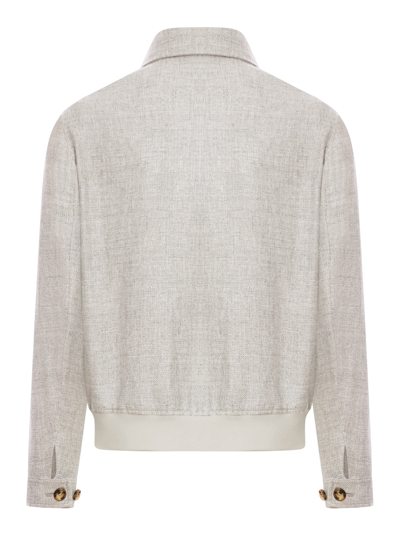 LINEN, WOOL AND SILK BLOUSON