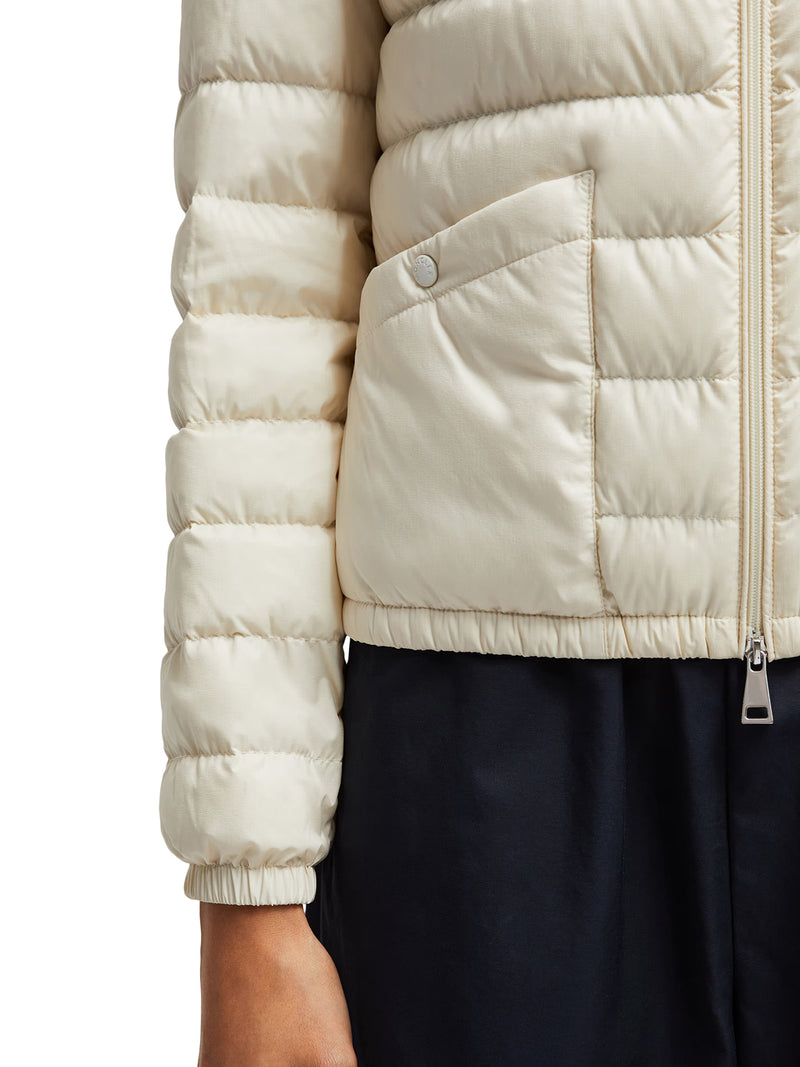 HEDE HOODED SHORT DOWN JACKET