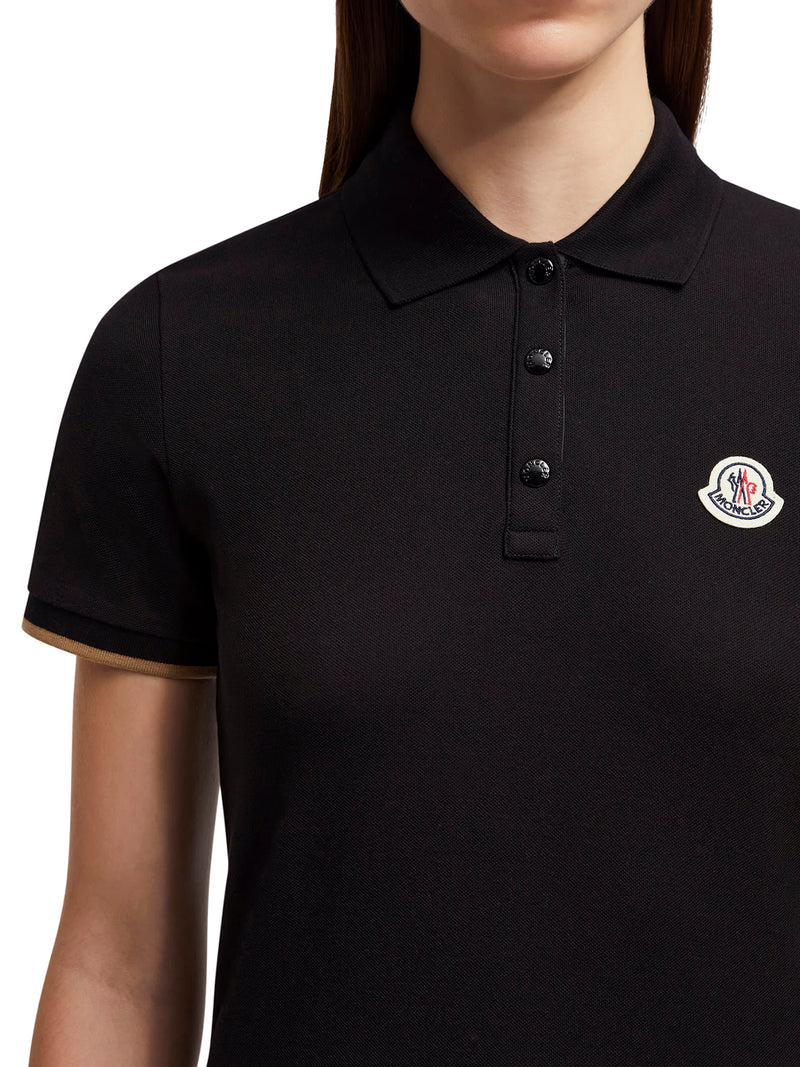 LOGO PATCH COTTON PIQUET POLO SHIRT