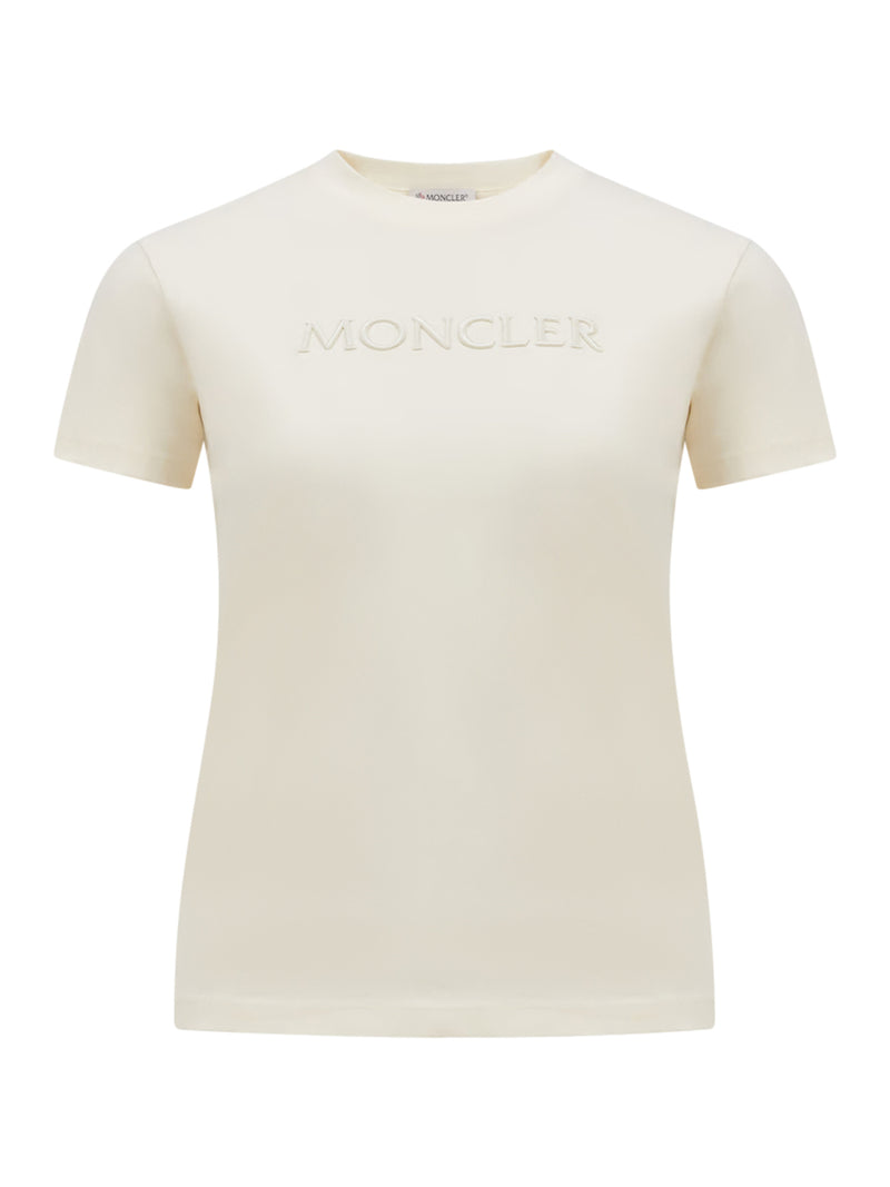 EMBROIDERED TONAL LOGO COTTON T-SHIRT