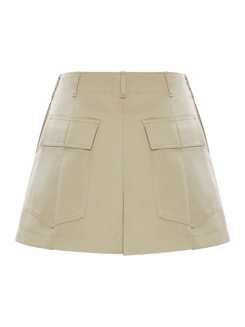 COTTON POPLIN SHORTS