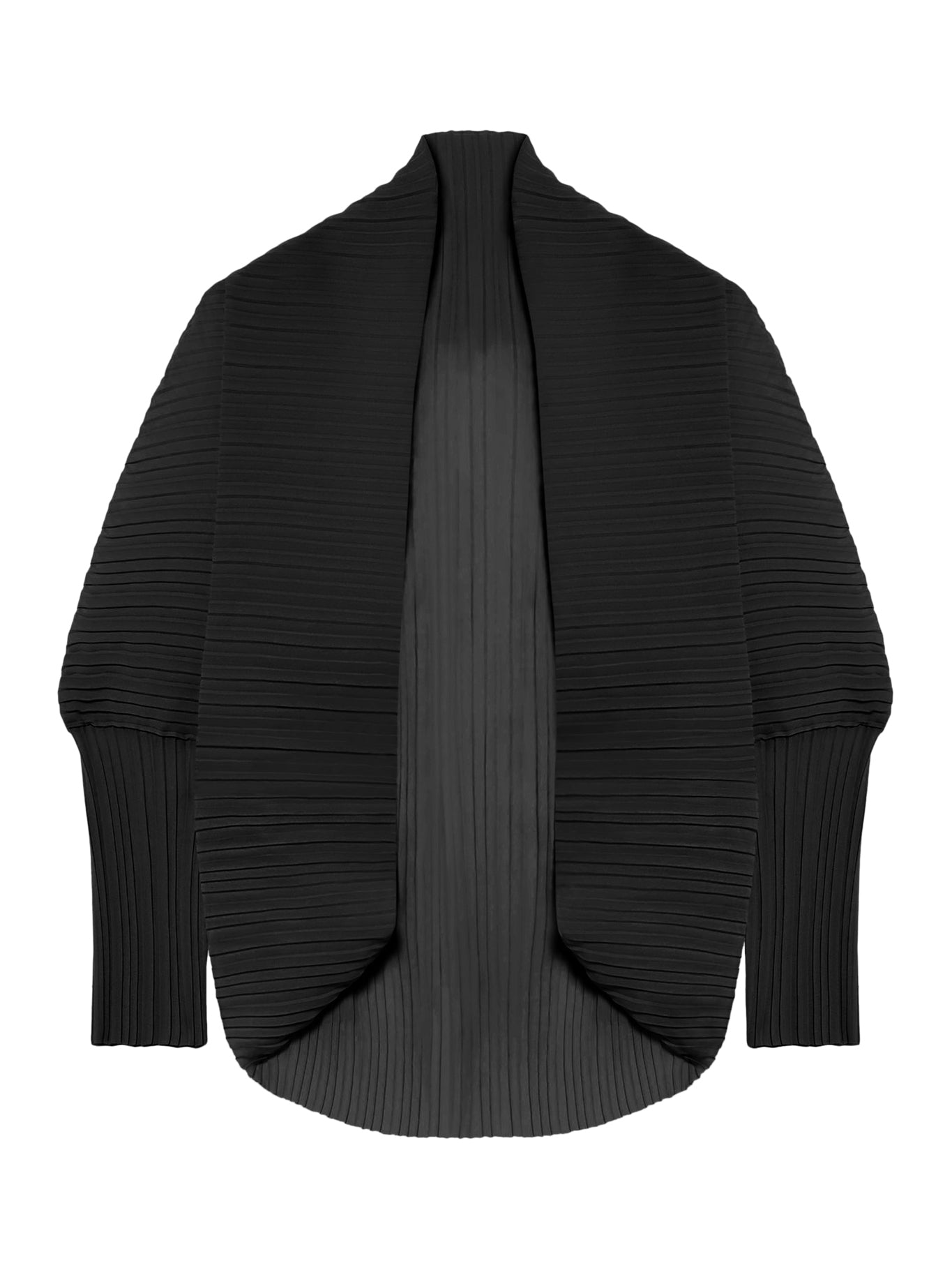 PLEATED FABRIC SHAWL