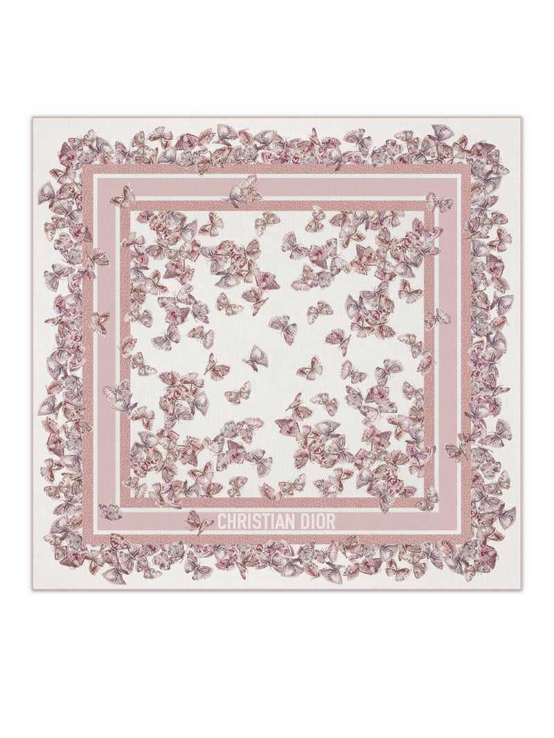 Dior Camo Bow Tie Shawl