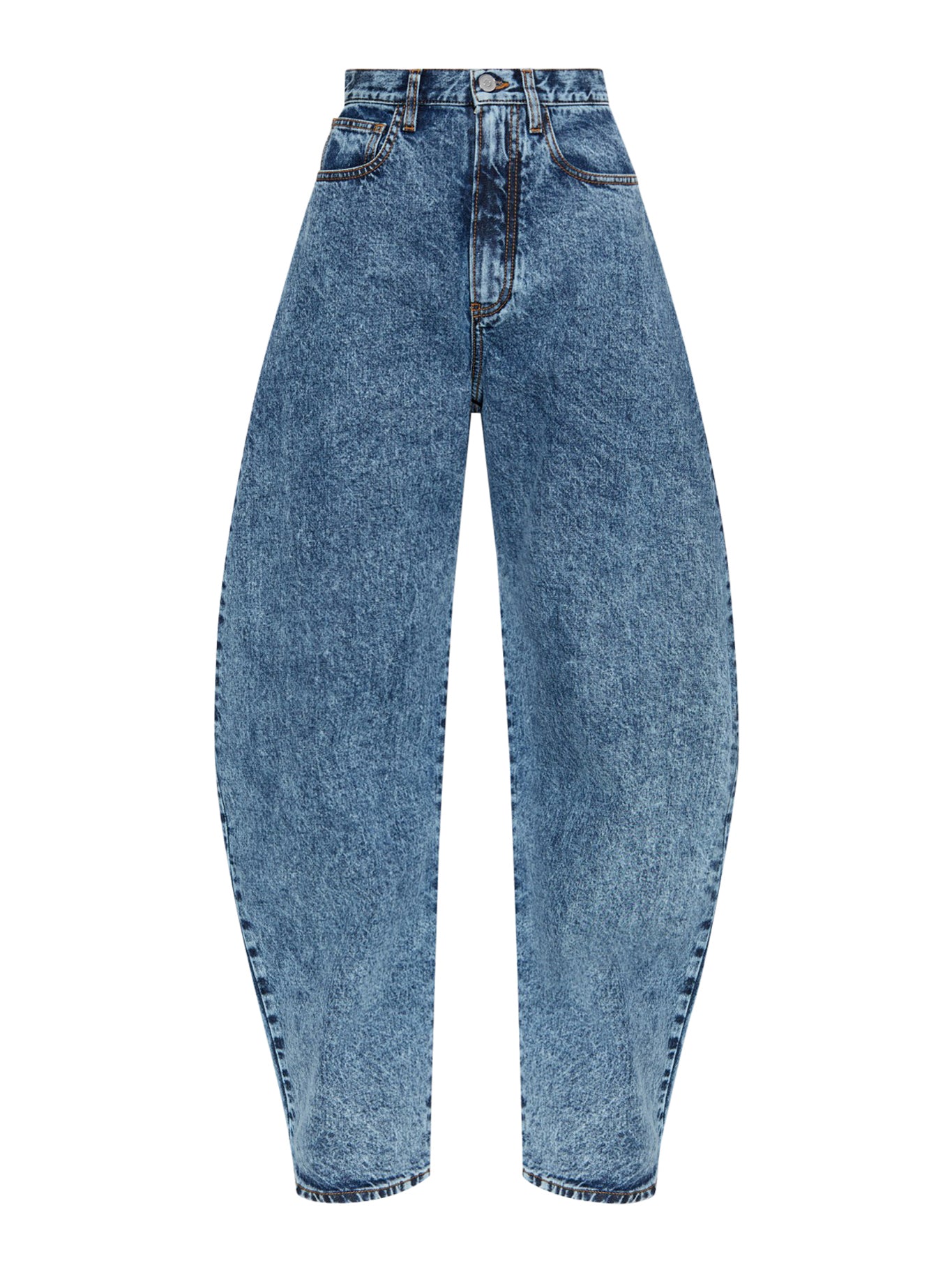 ROUNDED JEANS IN SNOW DENIM