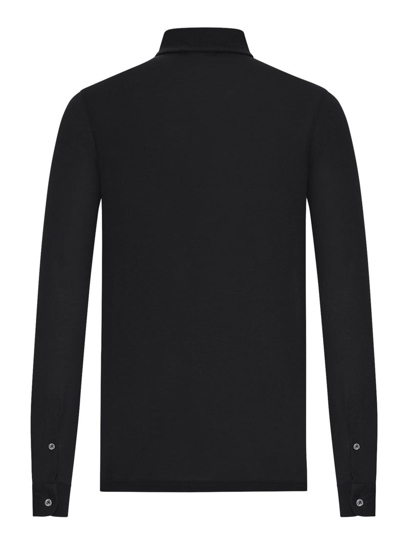 LONG-SLEEVED POLO SHIRT IN LIGHTWEIGHT COTTON