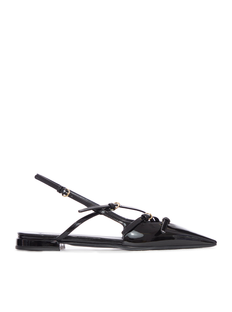 SLINGBACK BALLERINAS WITH BUCKLES