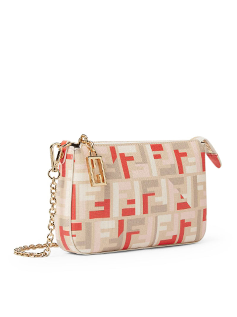 POUCH WITH FABRIC CHAIN