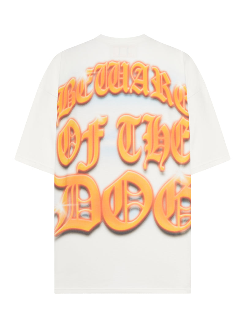 THE BOY WHITE DOG T-SHIRT