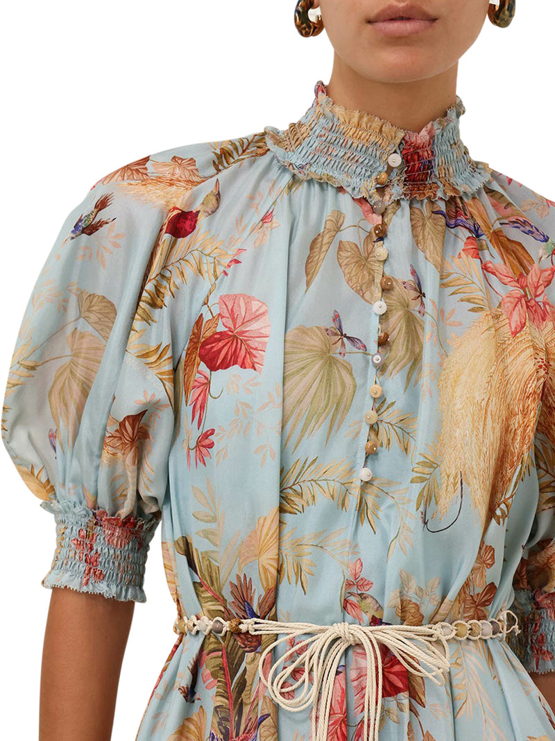 LONG DRESS WITH FLORAL PRINT