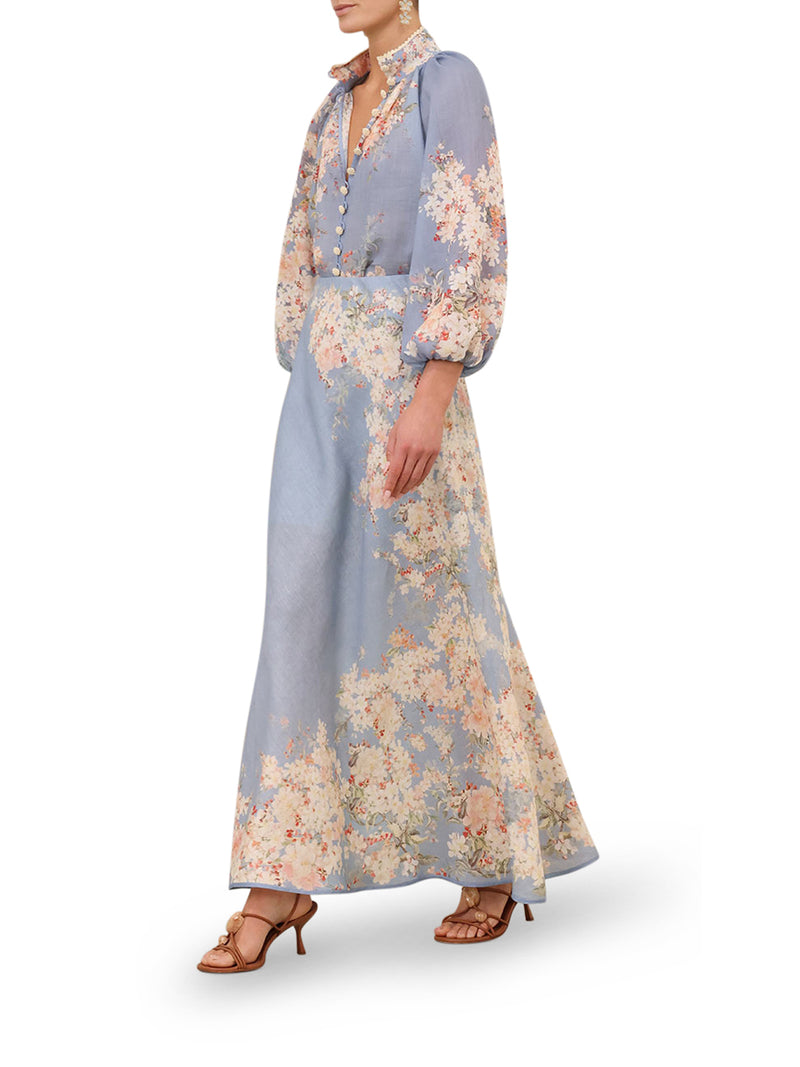 FLUID BLOUSE WITH JEWEL BUTTONS