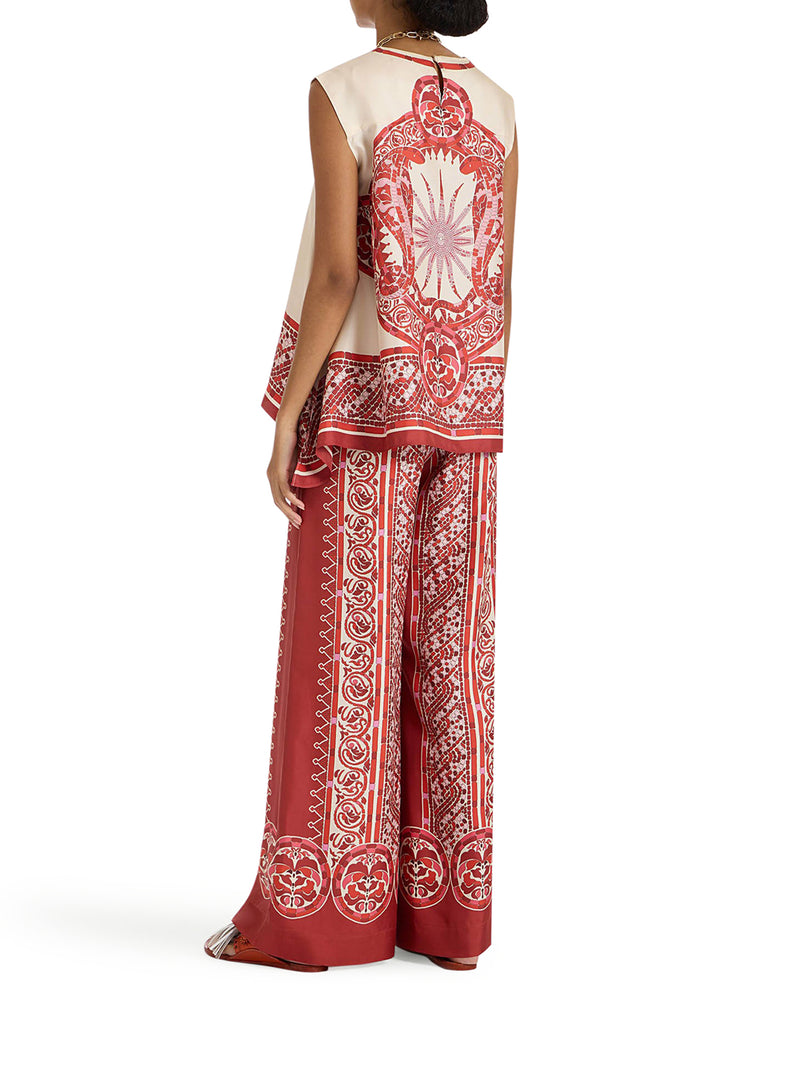 SILK PALAZZO TROUSERS