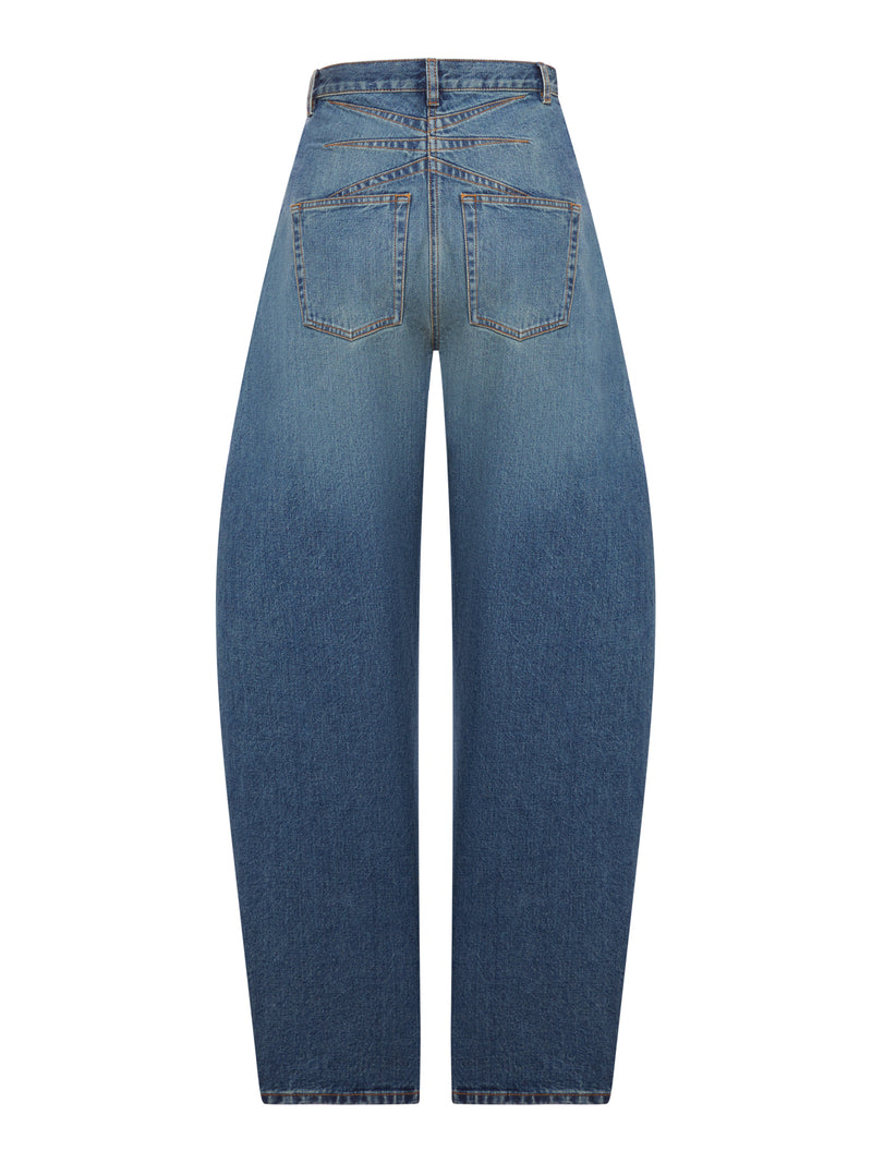 ROUND JEANS IN DE`LAVE` DENIM