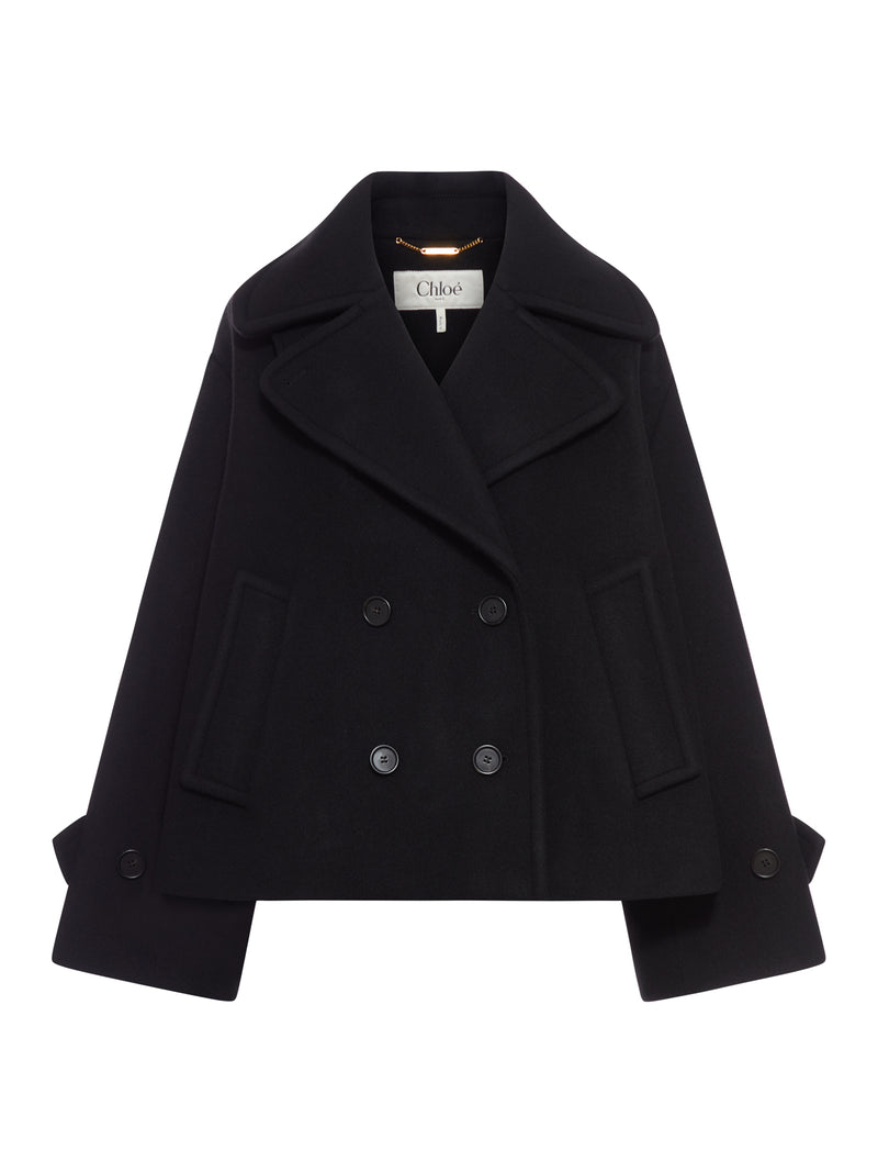 OVERSIZED SHORT WOOL COAT