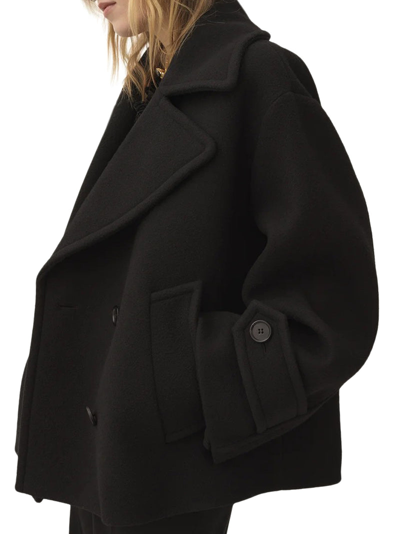 OVERSIZED SHORT WOOL COAT