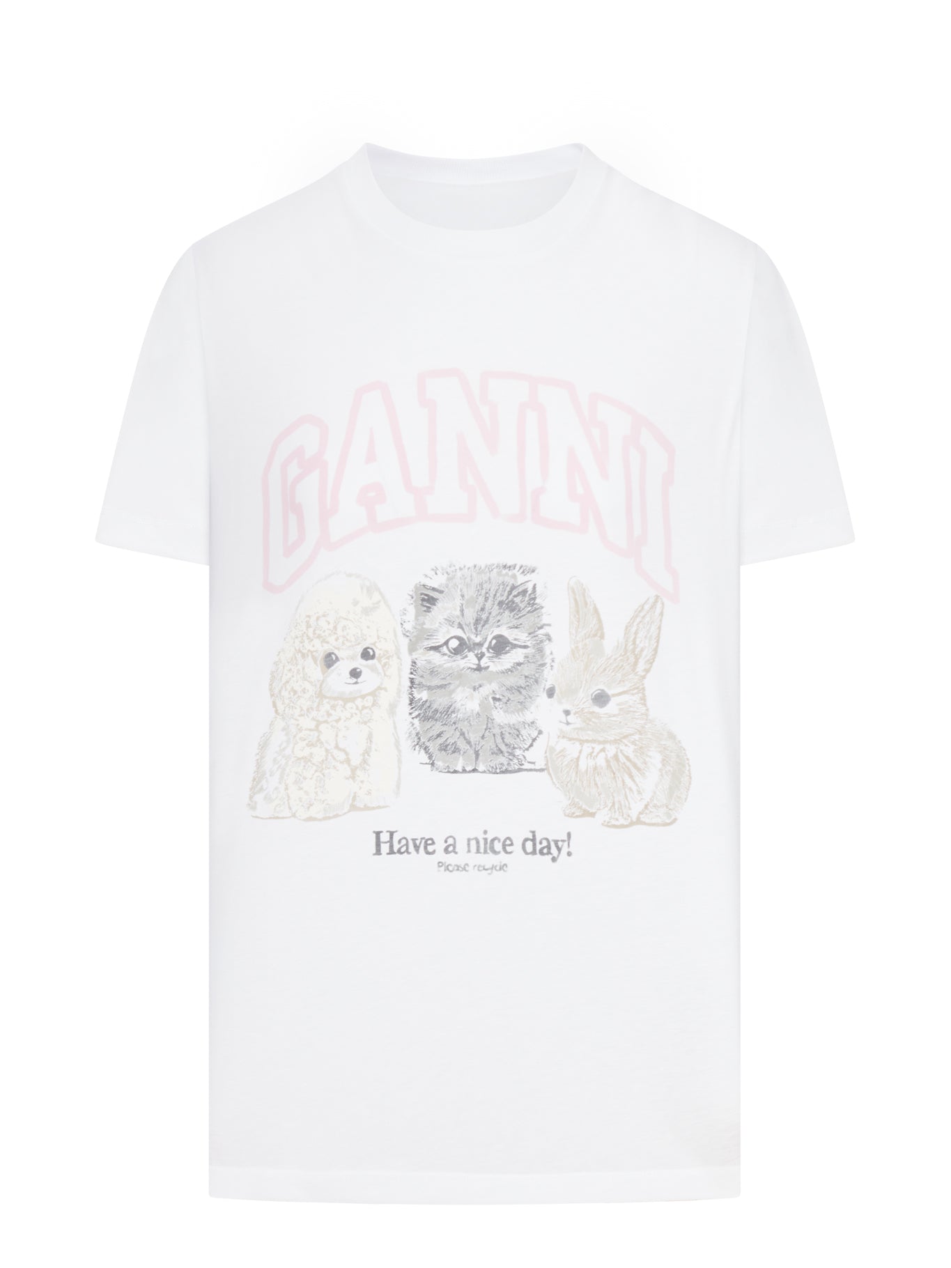 BASIC T-SHIRT IN COTTON JERSEY WITH ANIMAL GRAPHICS