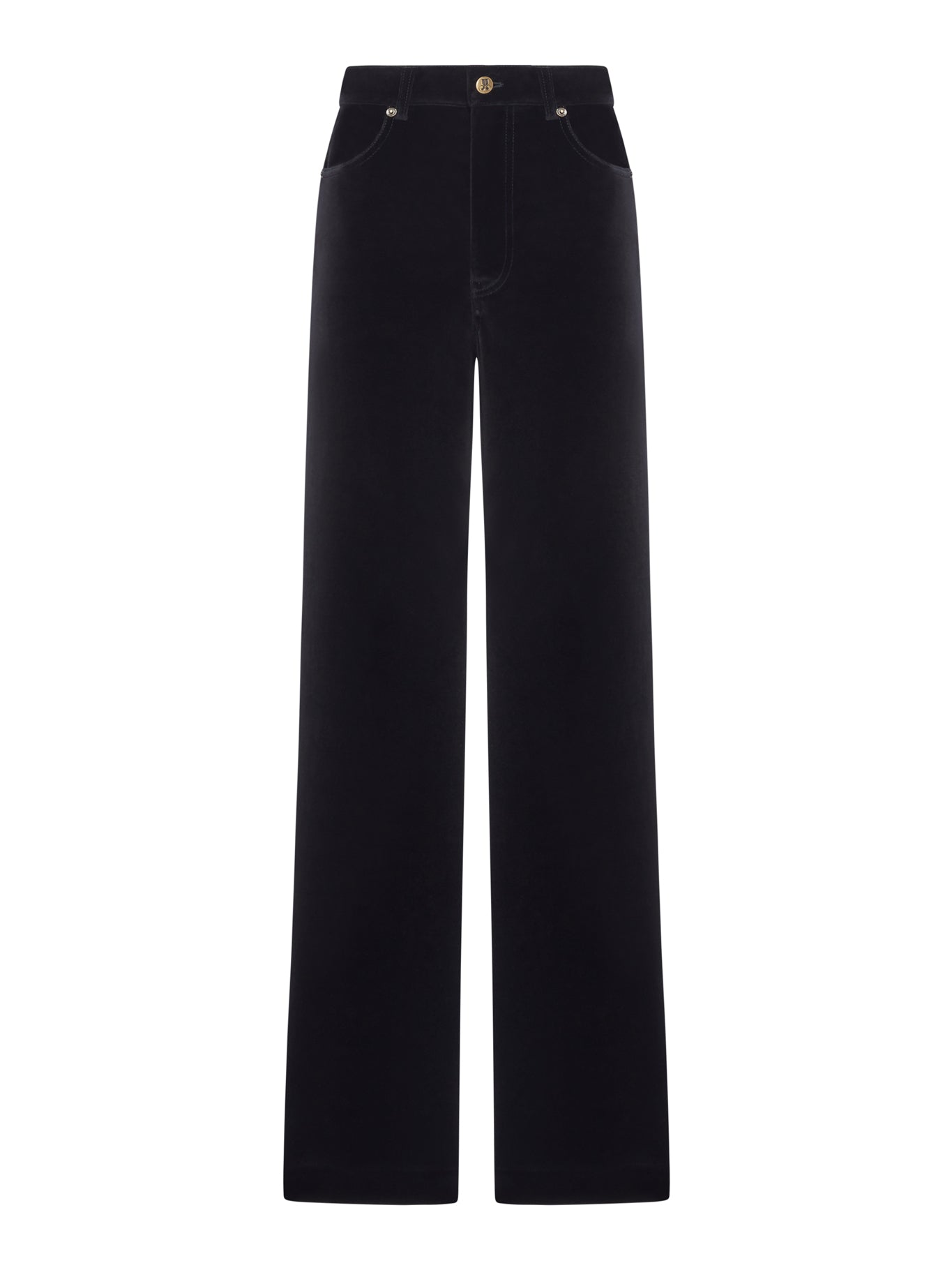 WIDE LEG VELVET PANTS