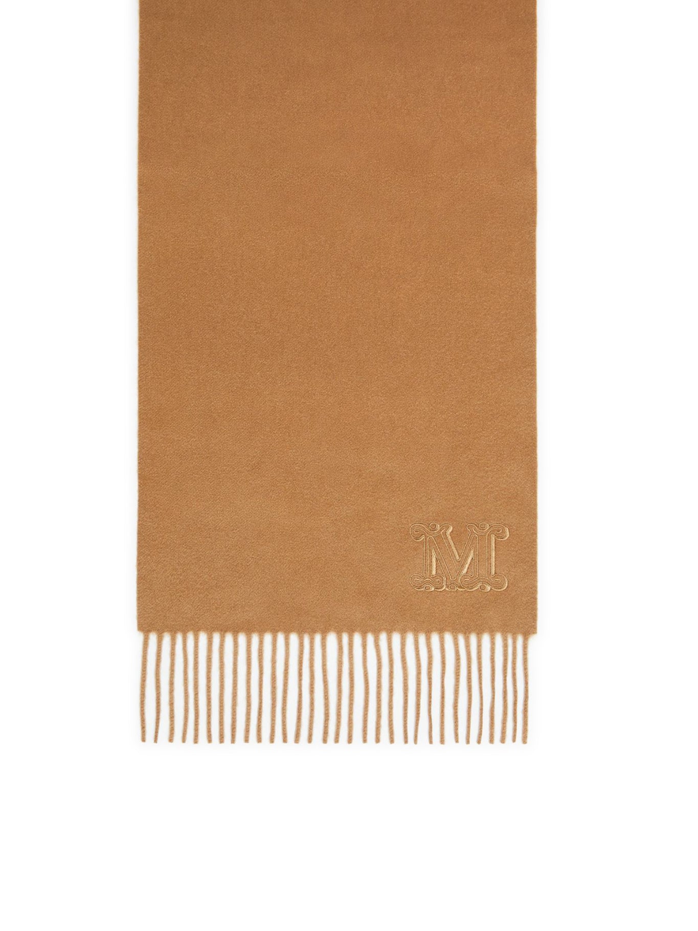 CASHMERE STOLE WITH MONOGRAM EMBROIDERY