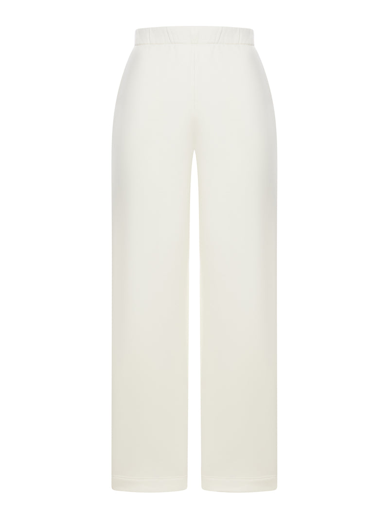 SILK AND COTTON SWEATPANTS