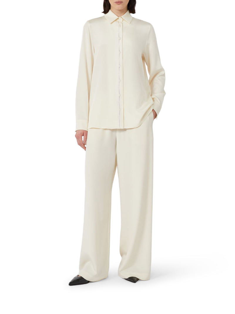 STRETCH SILK CADY SHIRT