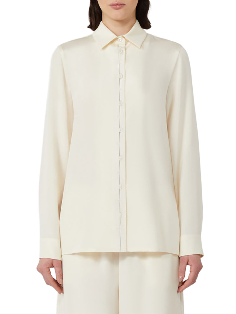 STRETCH SILK CADY SHIRT