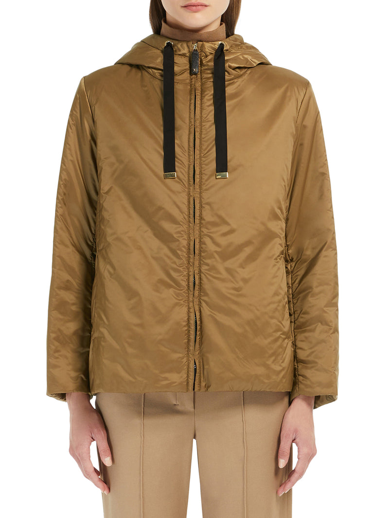 PADDED JACKET WITH DROP-PROOF CANVAS HOOD