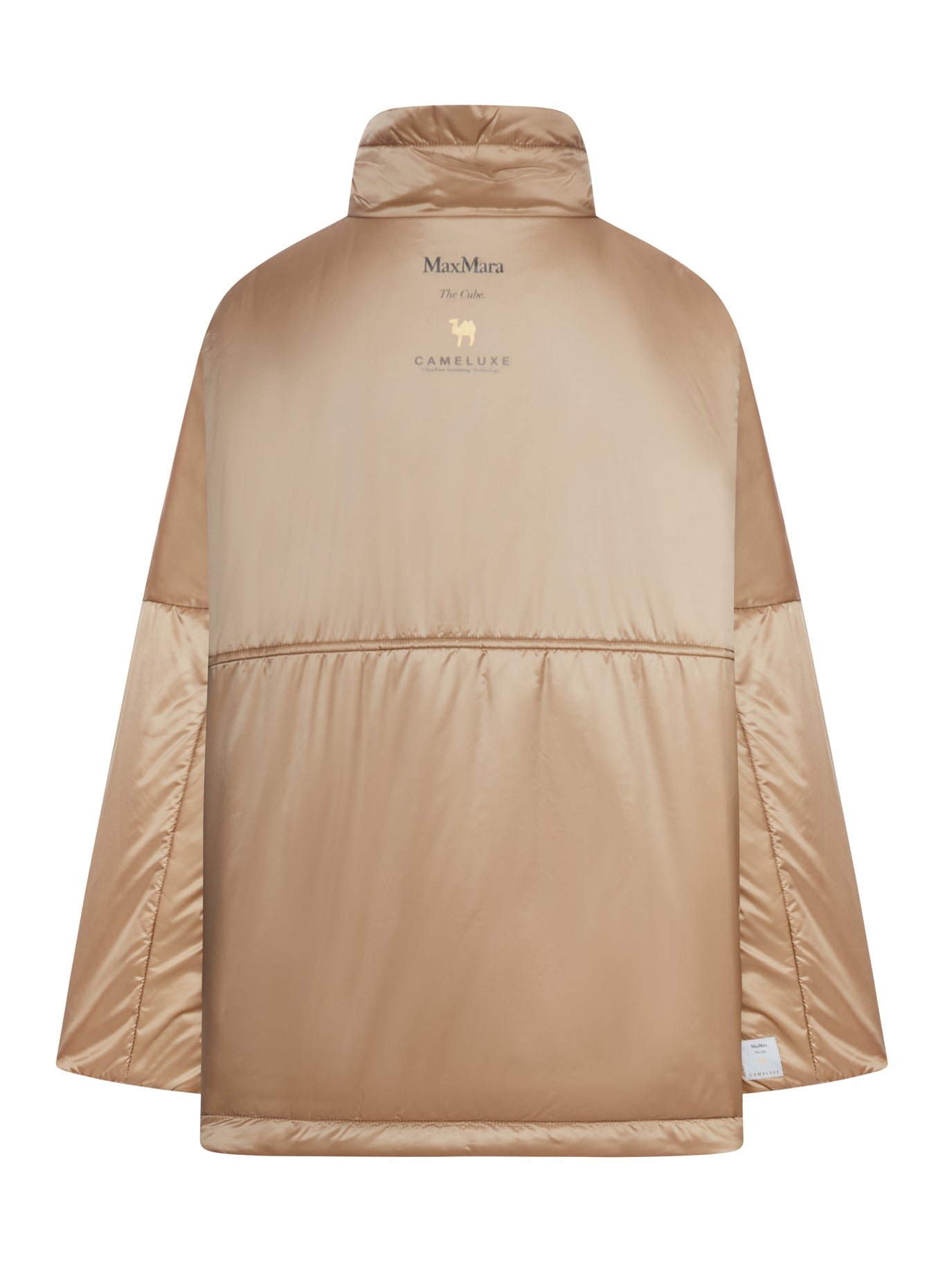 PADDED JACKET WITH HIGH COLLAR IN ANTI-DROP CANVAS