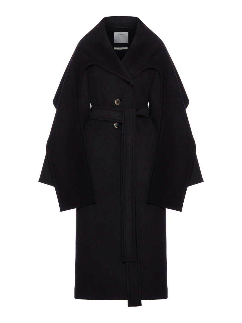 COAT WITH SCARF COLLAR