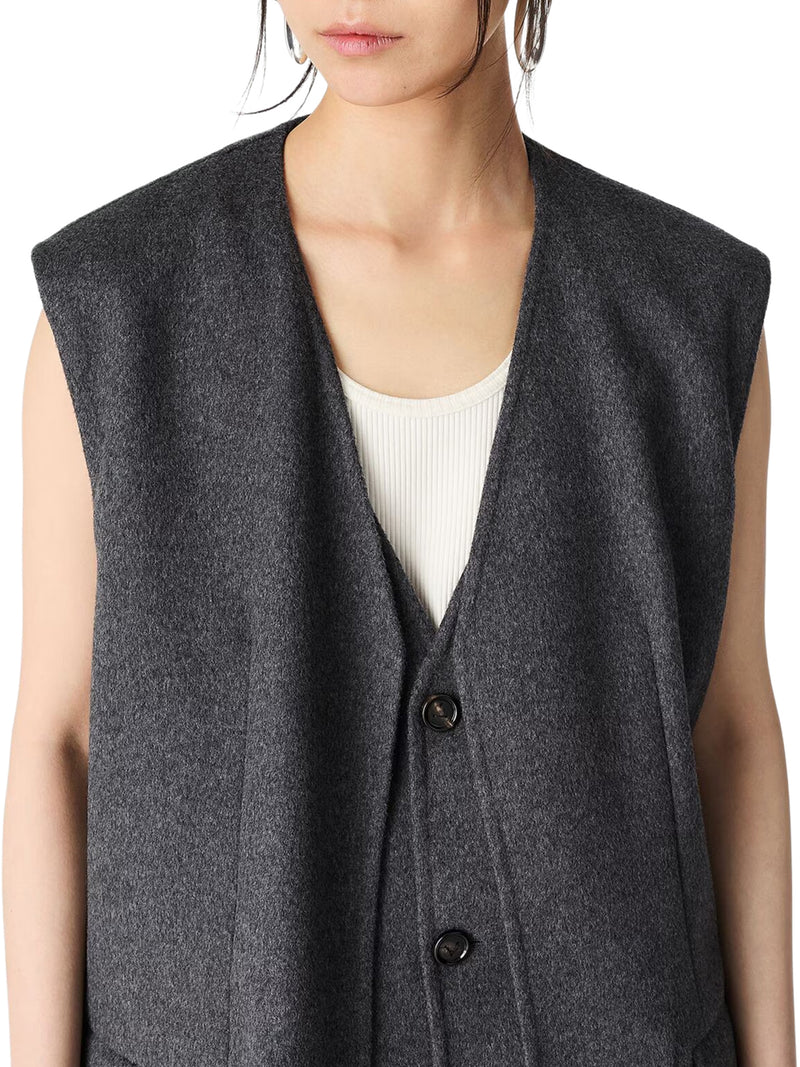 DOUBLE-FACE WOOL VEST