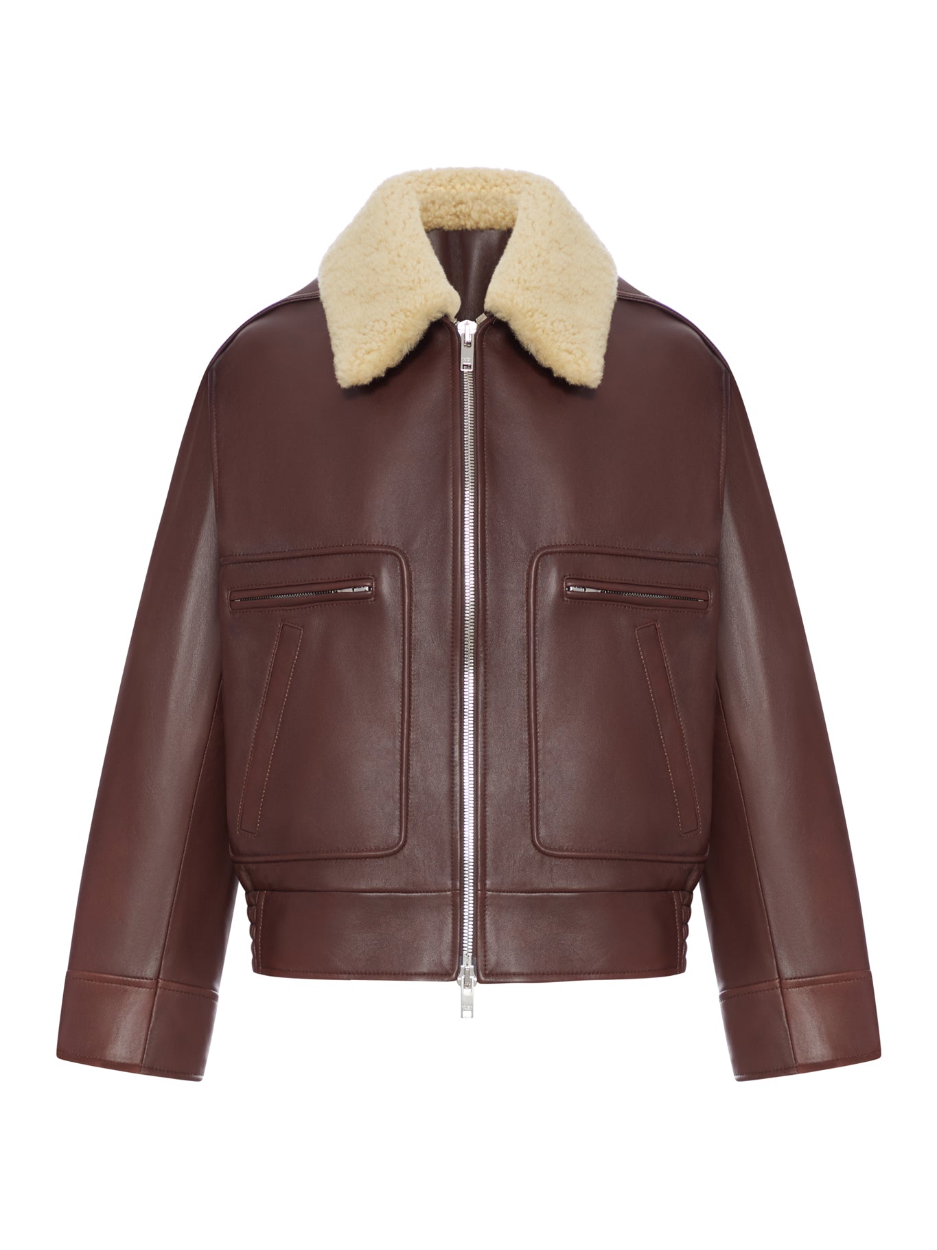 NAPPA BOMBER JACKET WITH SHEARLING COLLAR