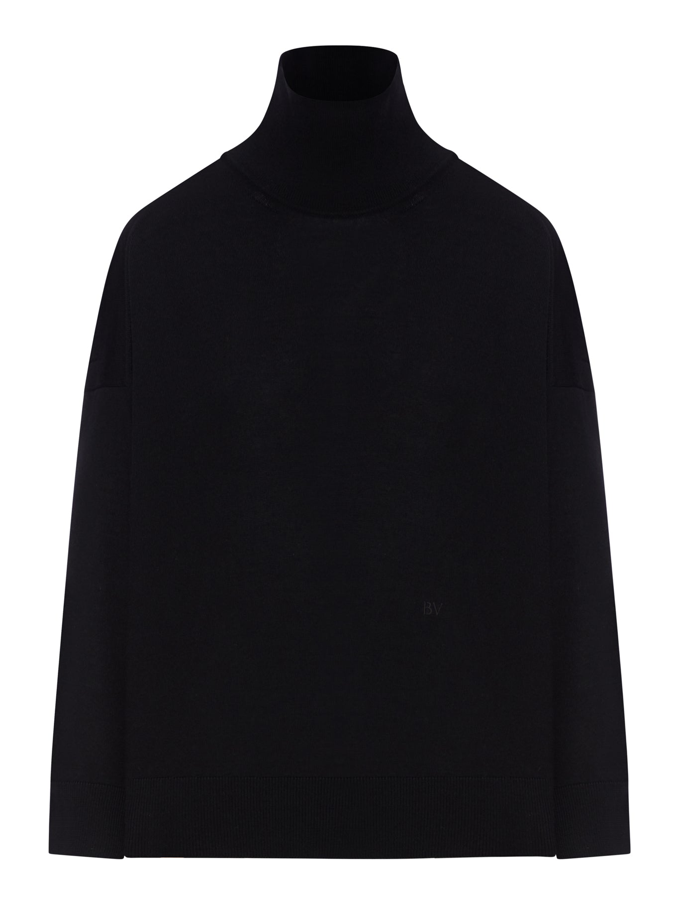 WOOL TURTLENECK WITH BV EMBROIDERY