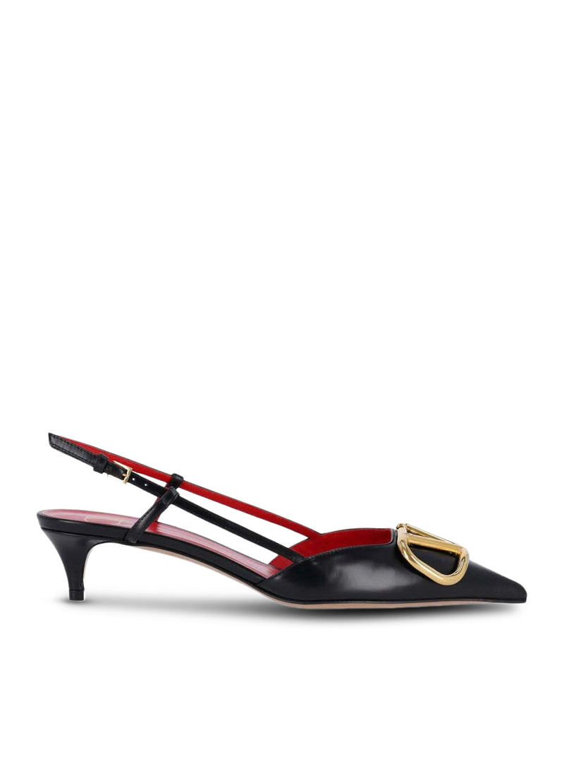 "VLOGO SIGNATURE" SLINGBACK PUMPS