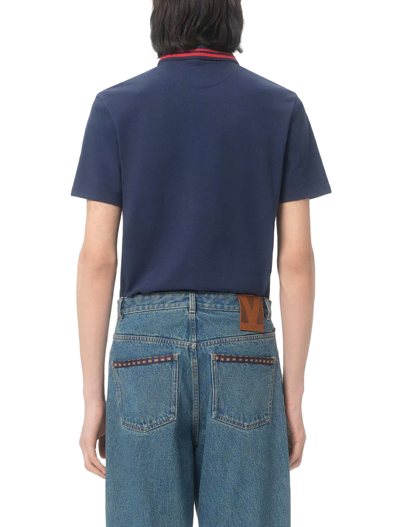 COTTON PIQUET POLO WITH VG EMBROIDERY