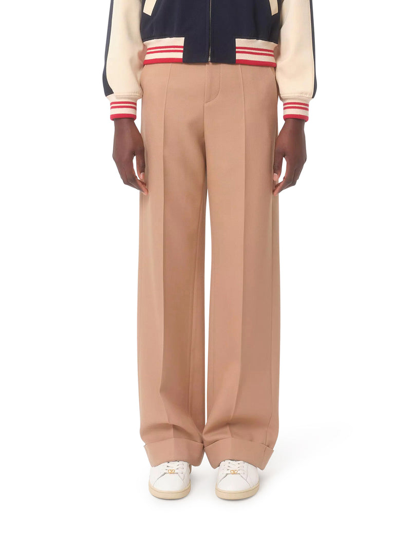TAILORED GABARDINE TROUSERS
