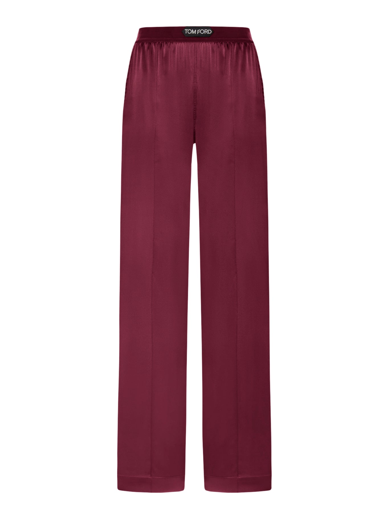 STRETCH SILK SATIN PANTS