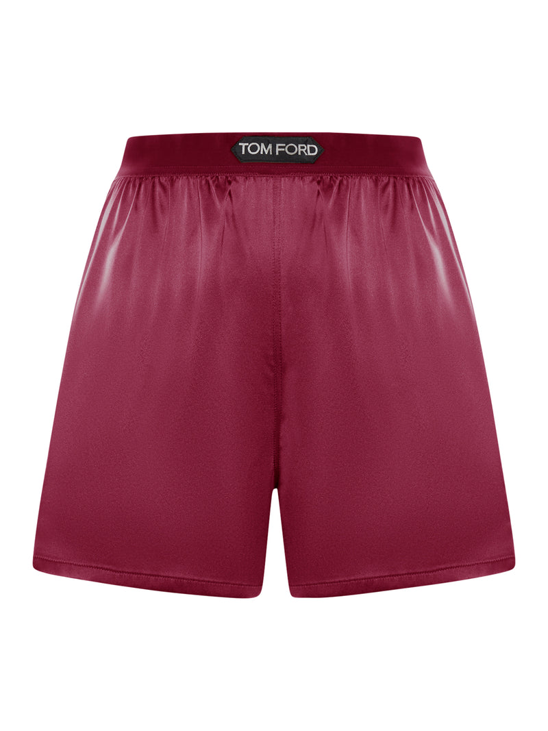 SHORTS IN STRETCH SILK SATIN