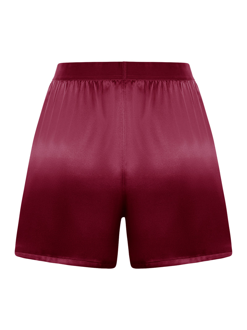 SHORTS IN STRETCH SILK SATIN