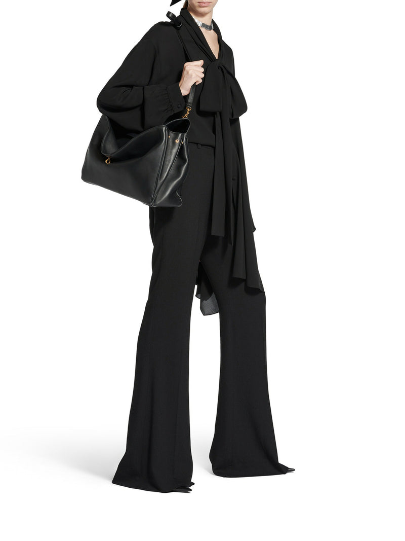 FLARED TROUSERS IN FLUID VISCOSE