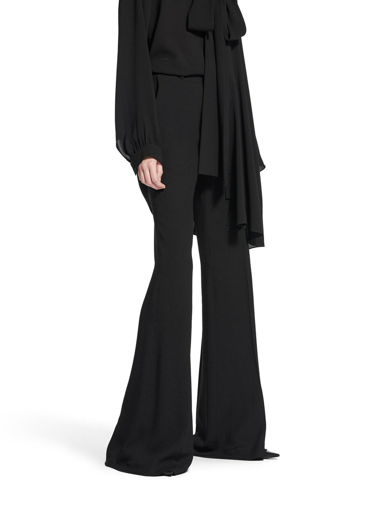 FLARED TROUSERS IN FLUID VISCOSE