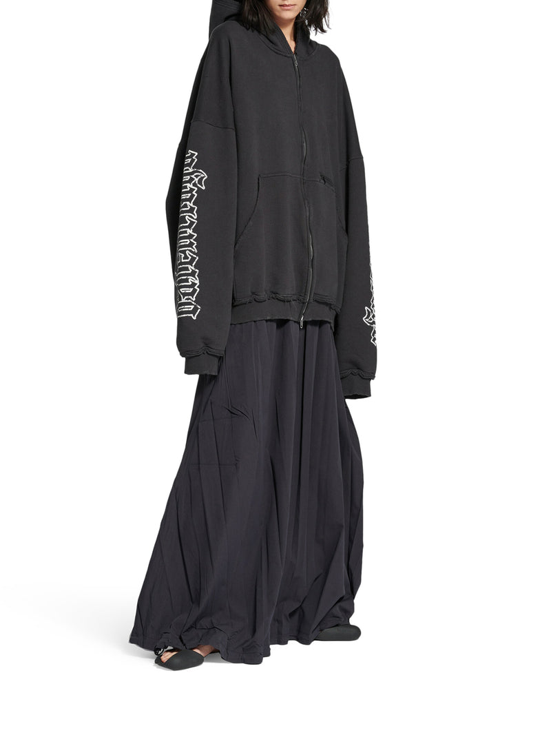 ZIP HOODIE BLACKLETTER SCRIPT LARGE FIT