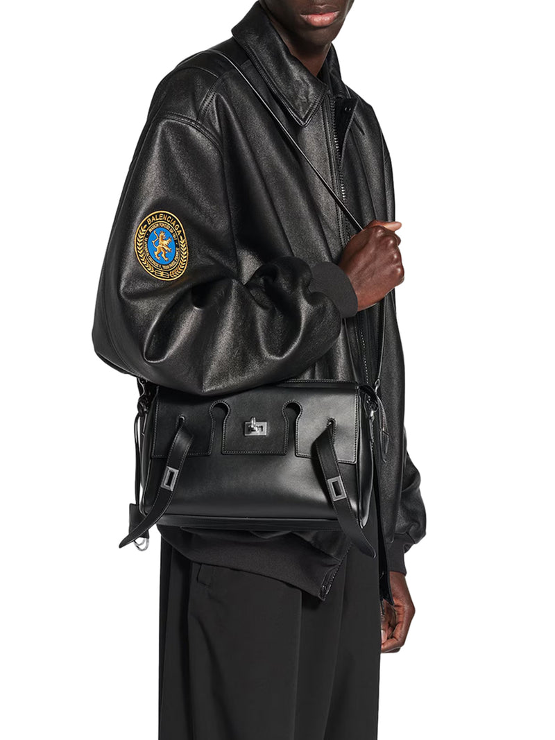 SMALL BEL AIR ZIP-UP MESSENGER BAG IN SMOOTH CALFSKIN