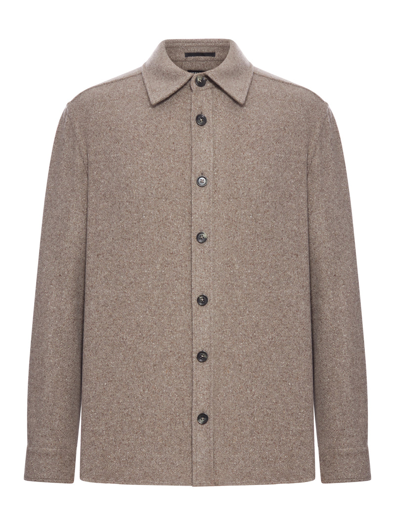 CASHMERE AND SILK OVERSHIRT