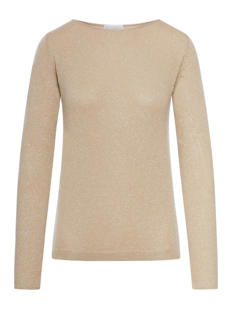 CASHMERE SWEATER WITH LUREX INSERTS
