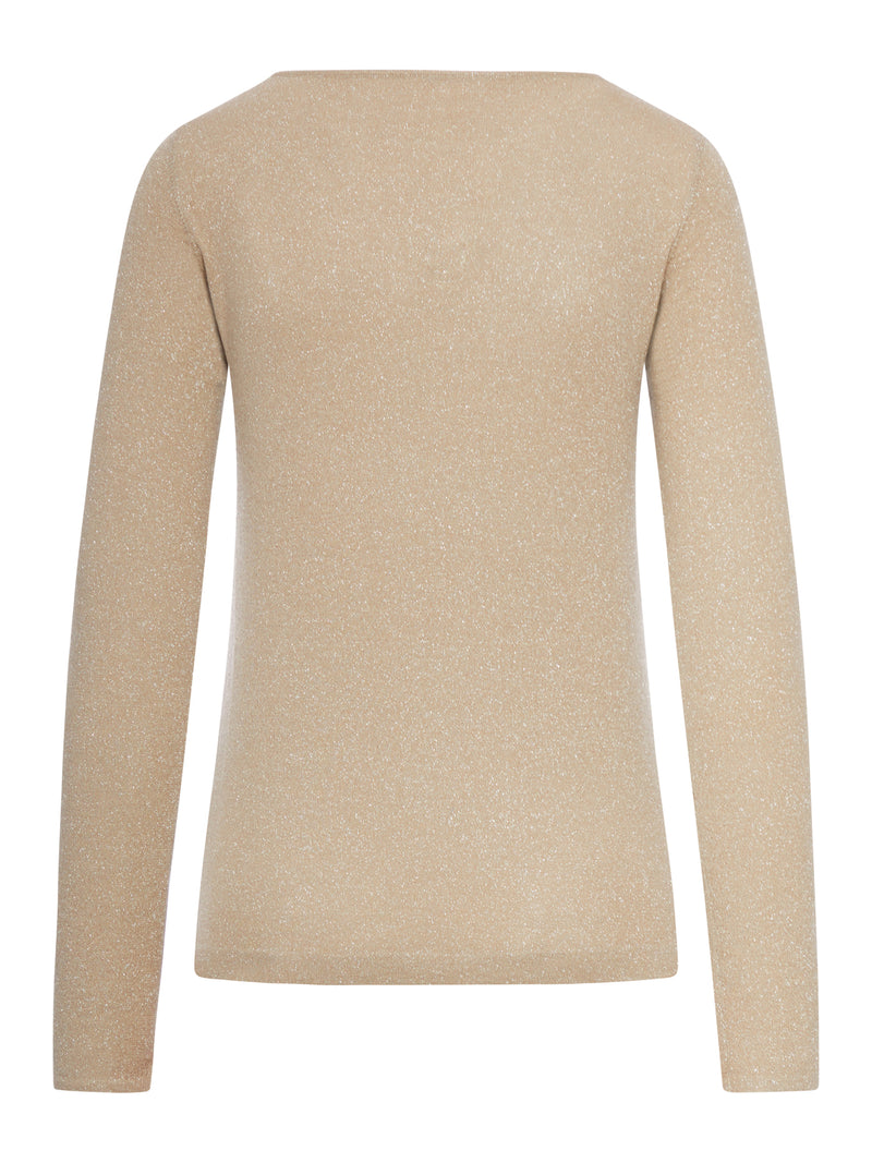 CASHMERE SWEATER WITH LUREX INSERTS