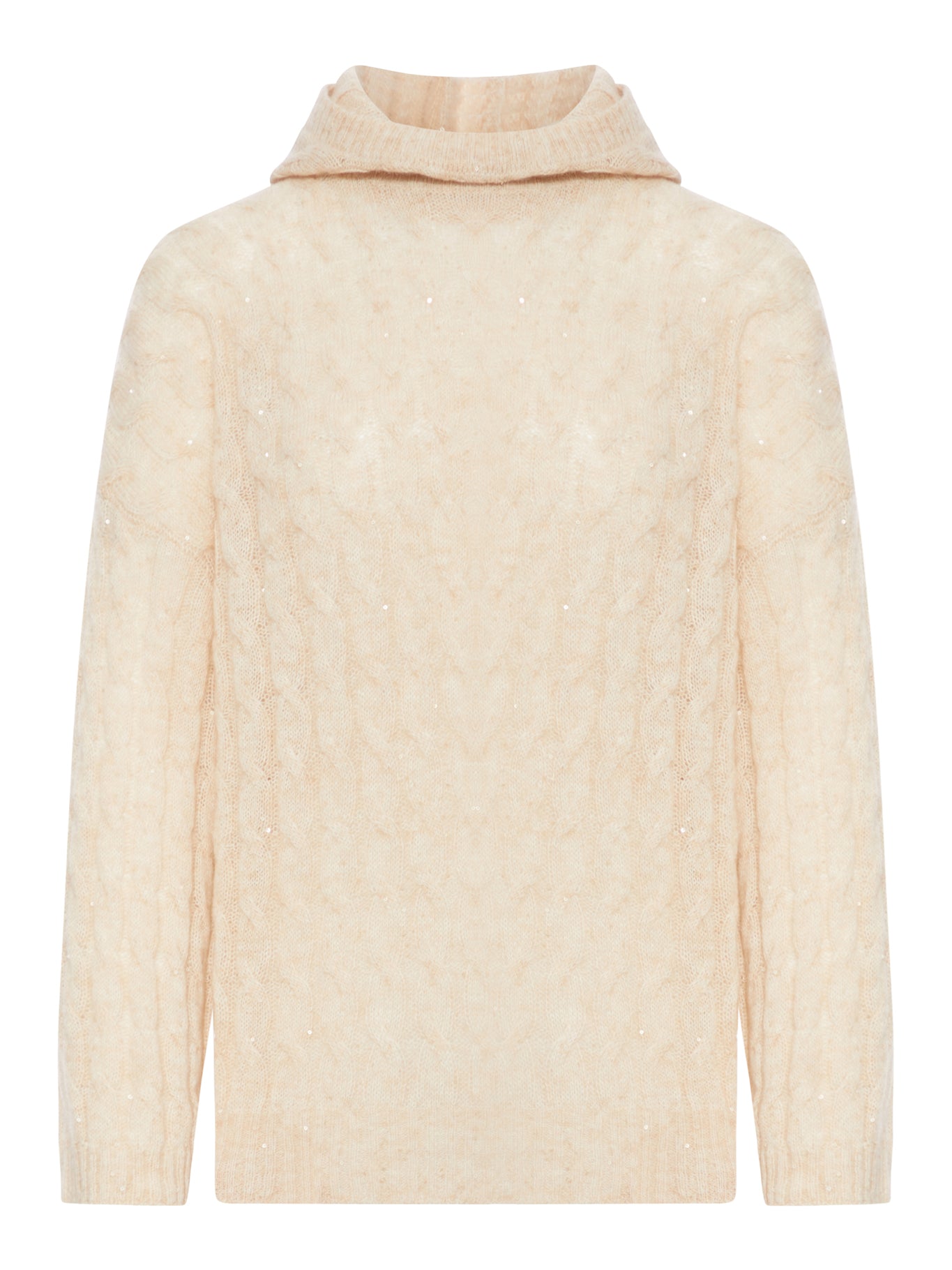 CASHMERE BLEND HOODED SWEATER