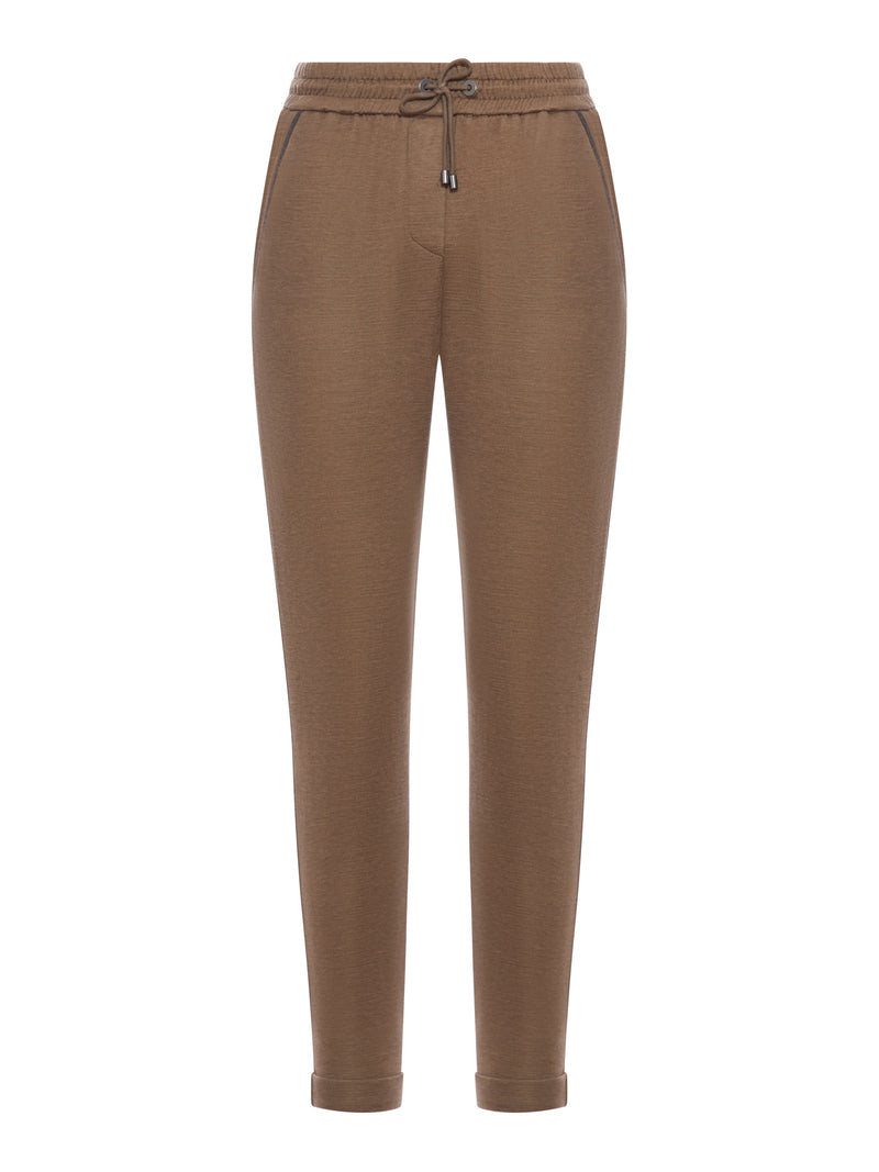 COTTON AND SILK JOGGERS