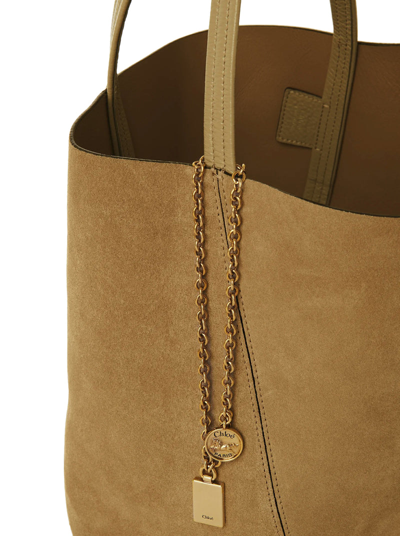 SPIN SUEDE TOTE BAG