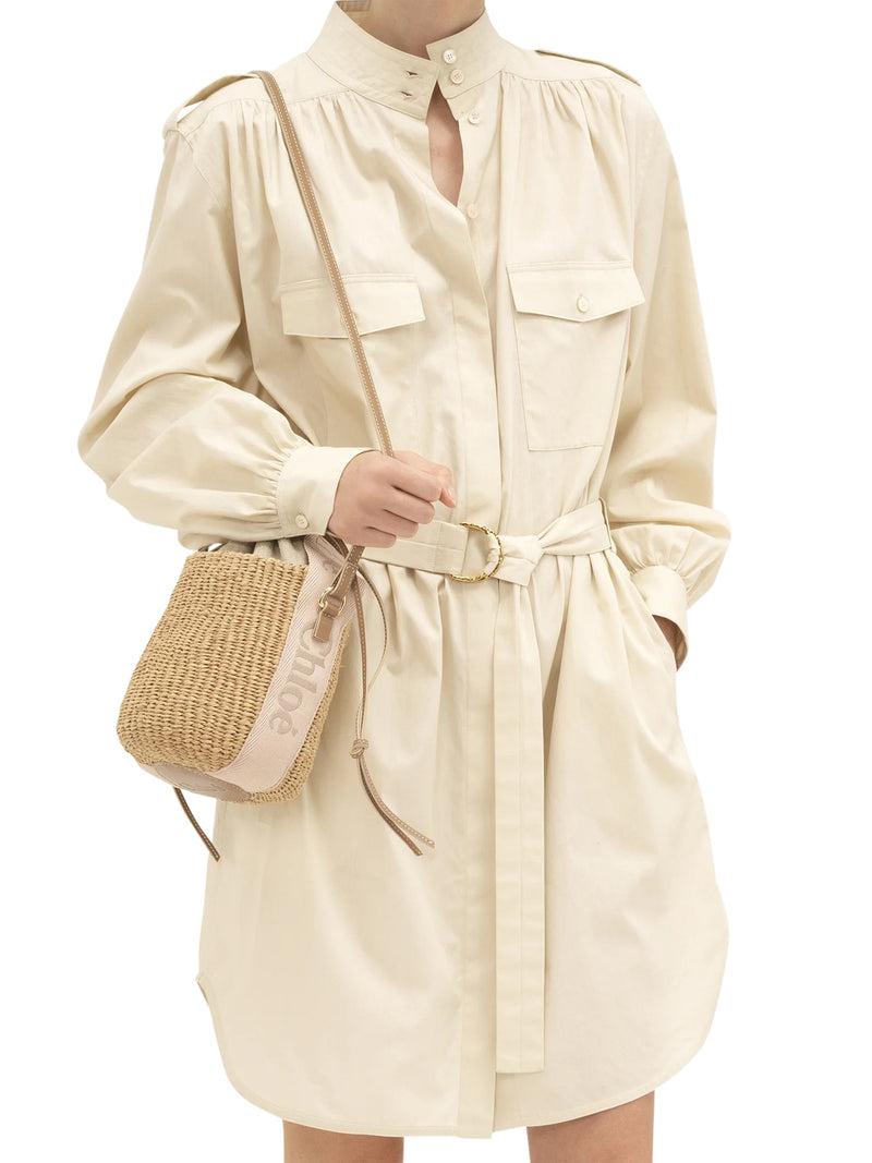 WOODY SMALL BASKET BAG IN NATURAL FIBRES