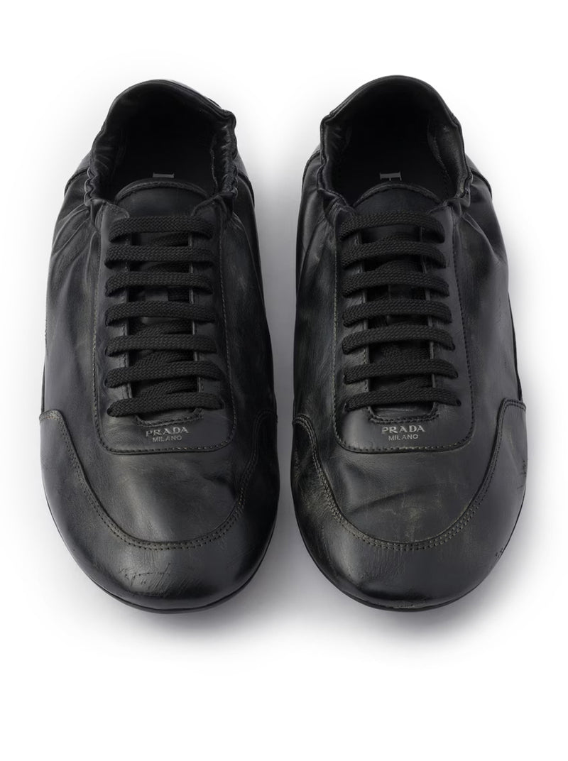 COLLAPSE LEATHER SNEAKERS