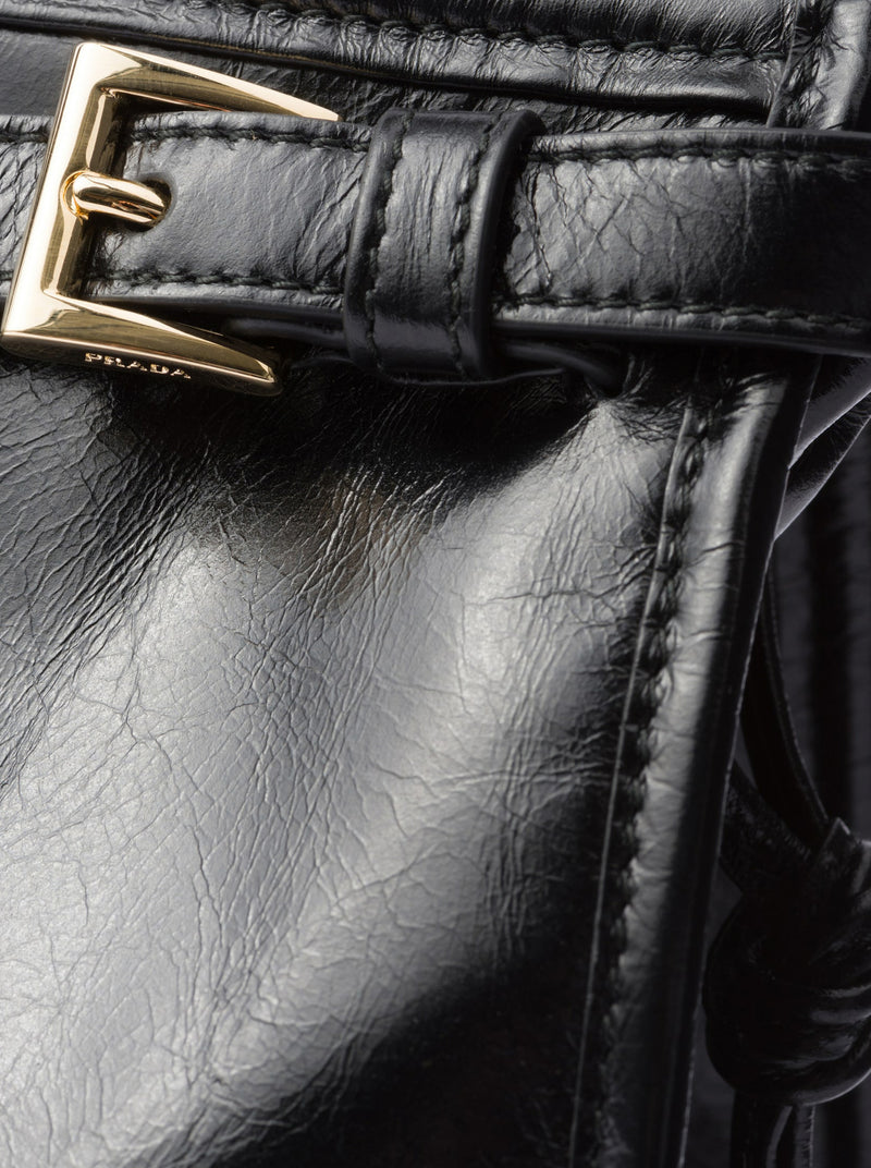 PRADA BONNIE LARGE LEATHER HANDBAG